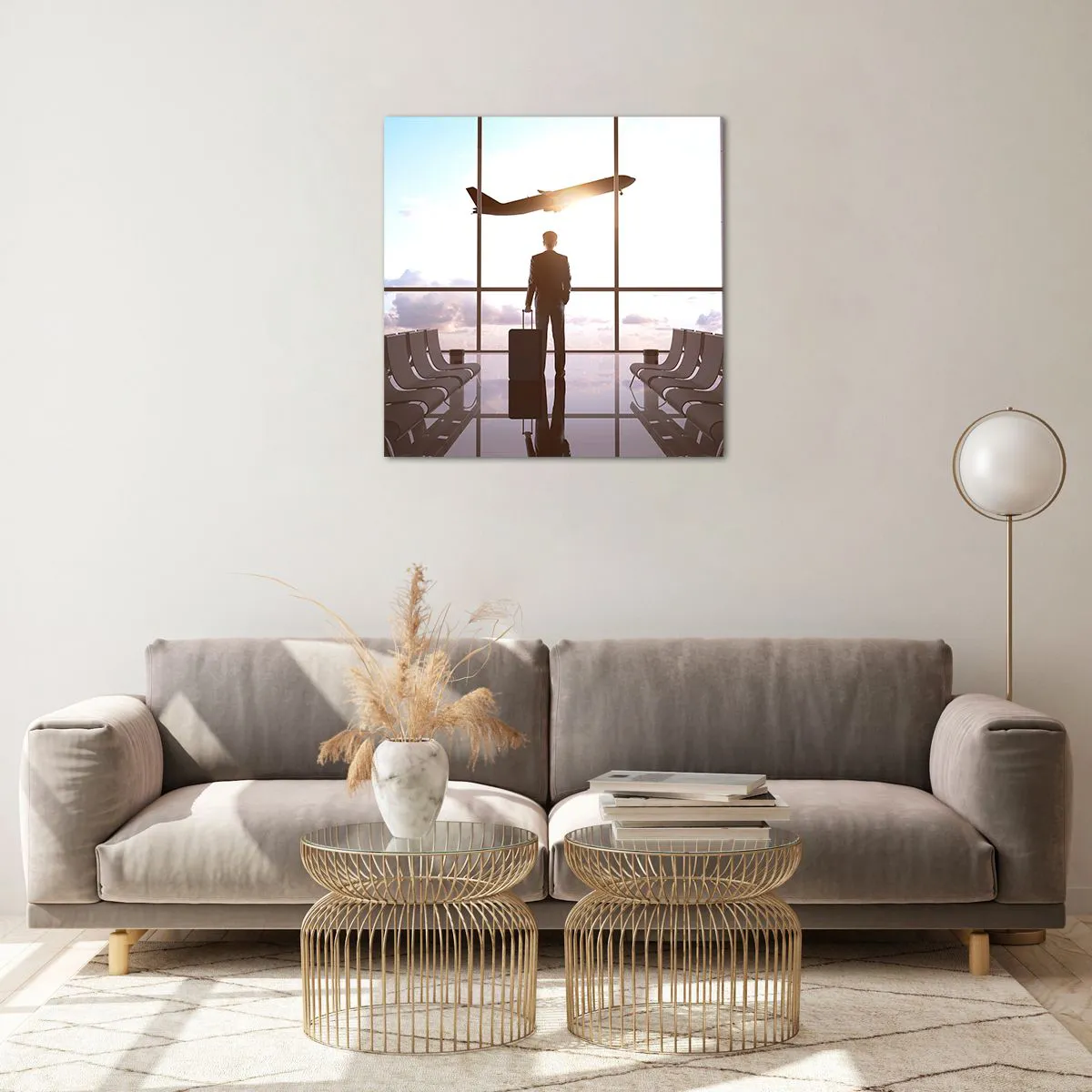 Üveg kép - Van időd, lassíts - 60x60 cm