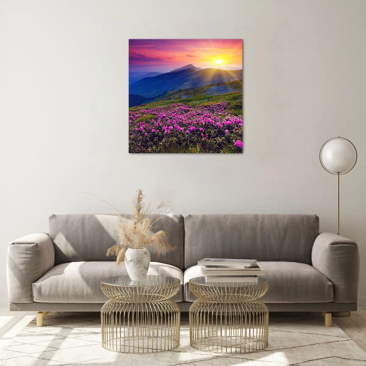 Obraz na skle - …A okolo vonia kosodrevina a voňajú byliny - 60x60 cm