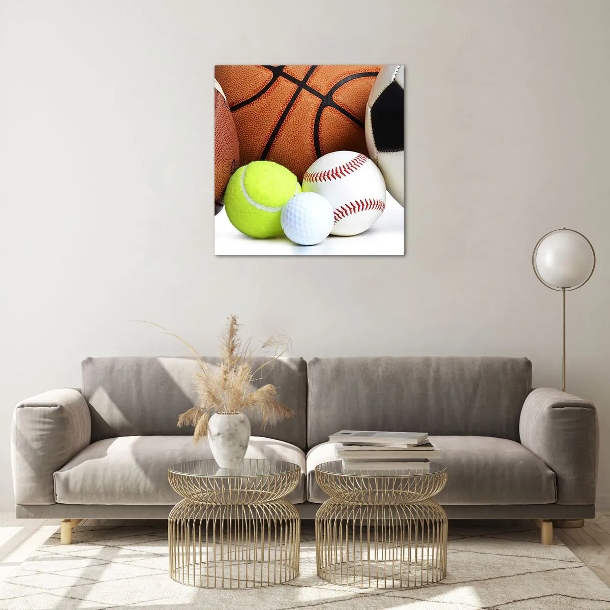 Obraz na szkle - Łączy nas piłka! - 60x60 cm