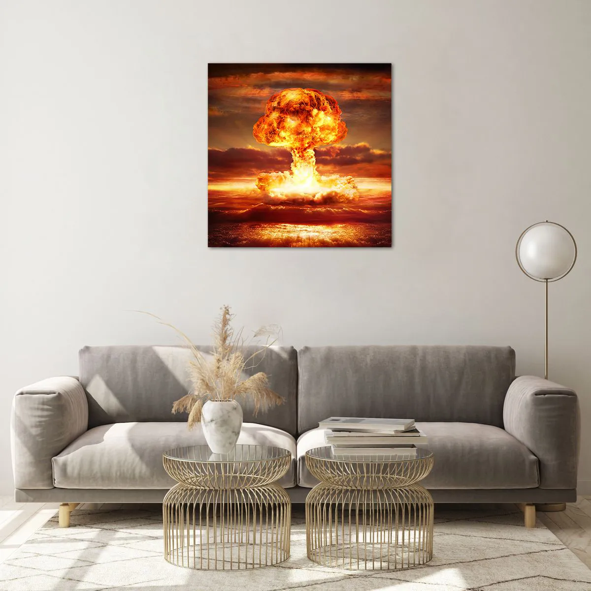 Tablou pe sticlă - Și sfârșitul va veni - 60x60 cm