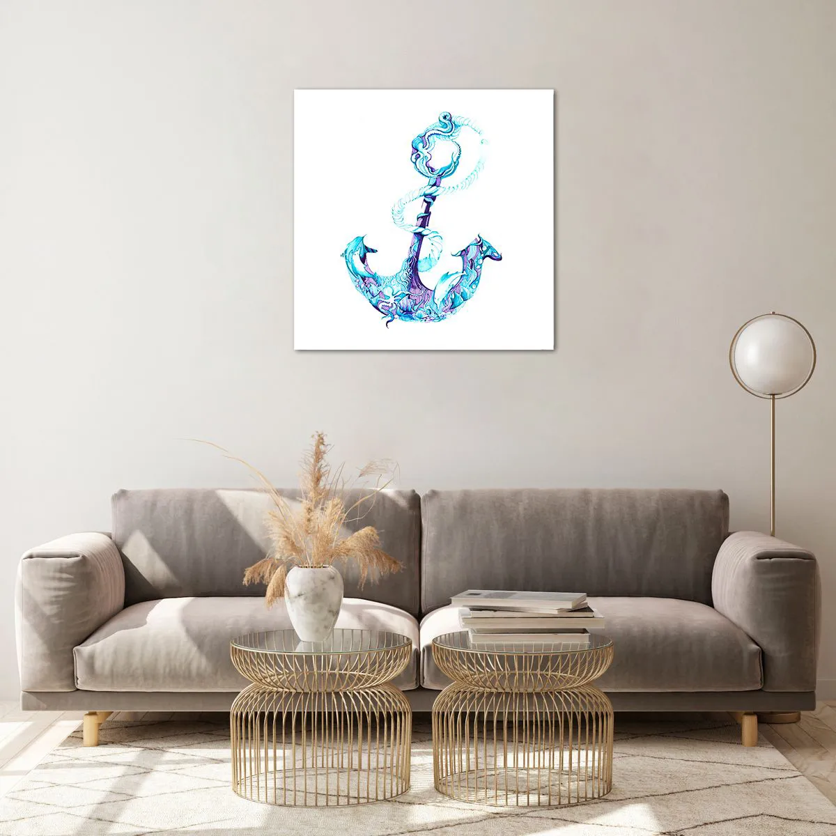 Obraz na skle - Důvěrnice tajemství moře - 60x60 cm