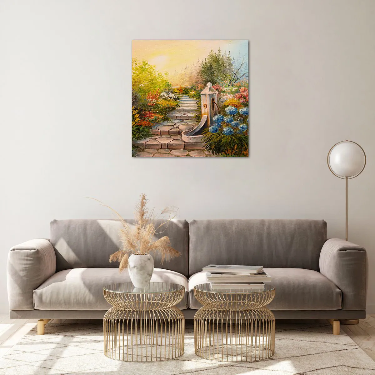 Quadro su vetro - In piena fioritura - 60x60 cm