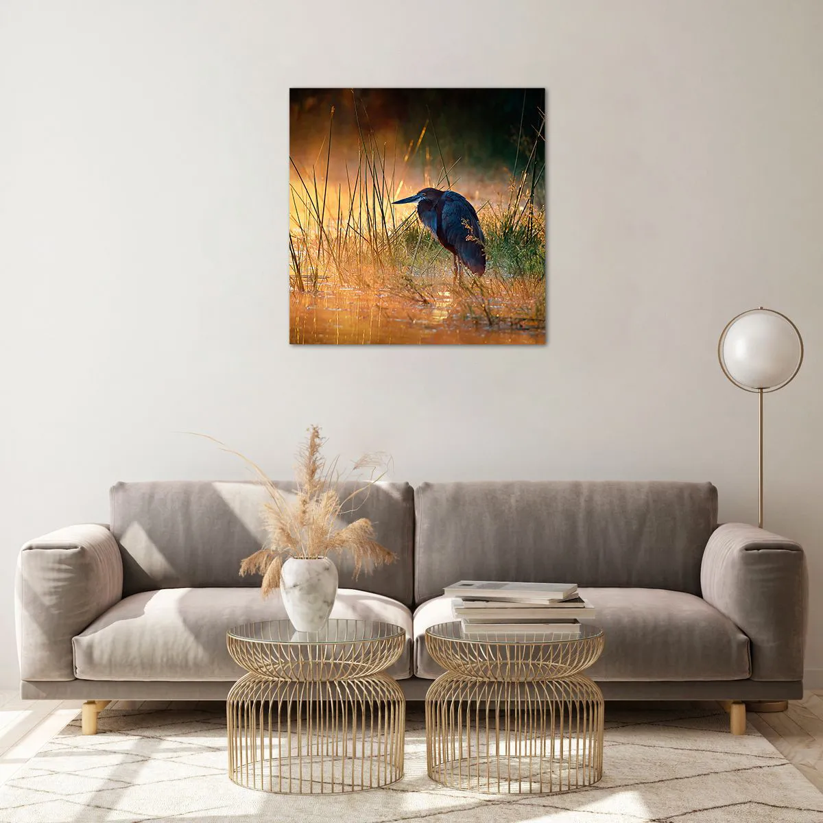 Üveg kép - Hagyjatok békén ezekkel a fotókkal - 60x60 cm