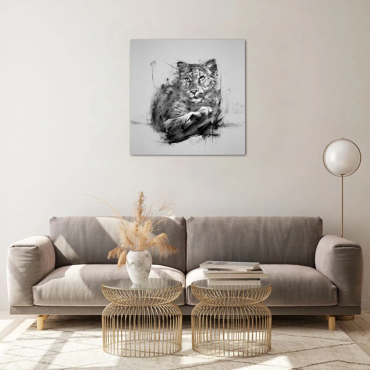 Impression sur verre - Image sur verre - Oui, j'écoute attentivement - 60x60 cm