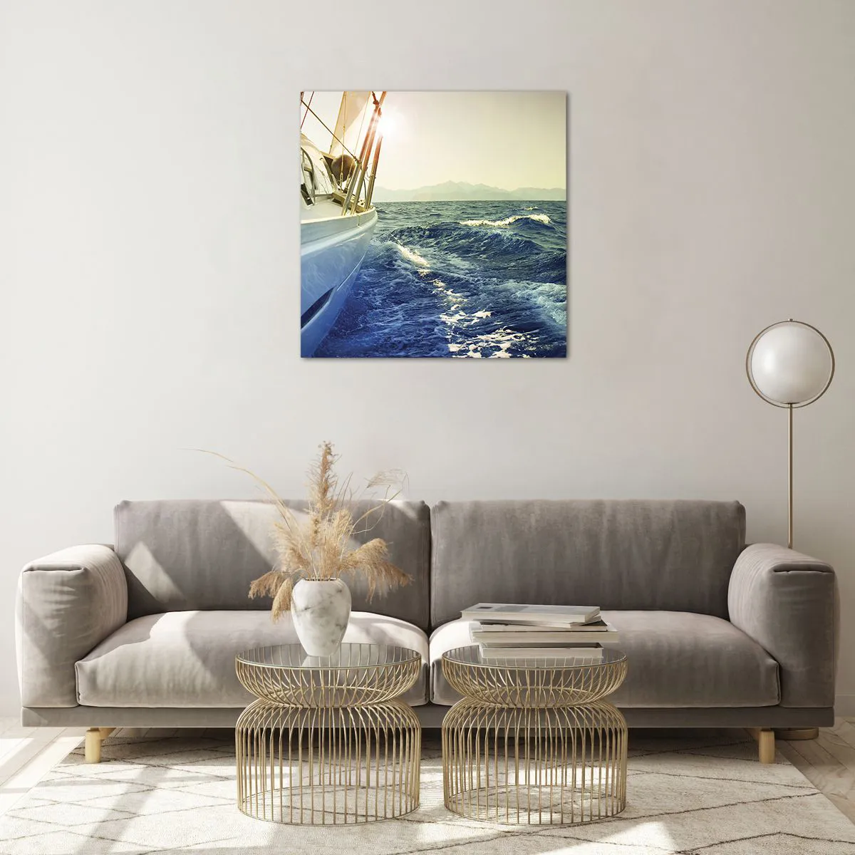 Schilderen op glas - Voor het avontuur - 60x60 cm