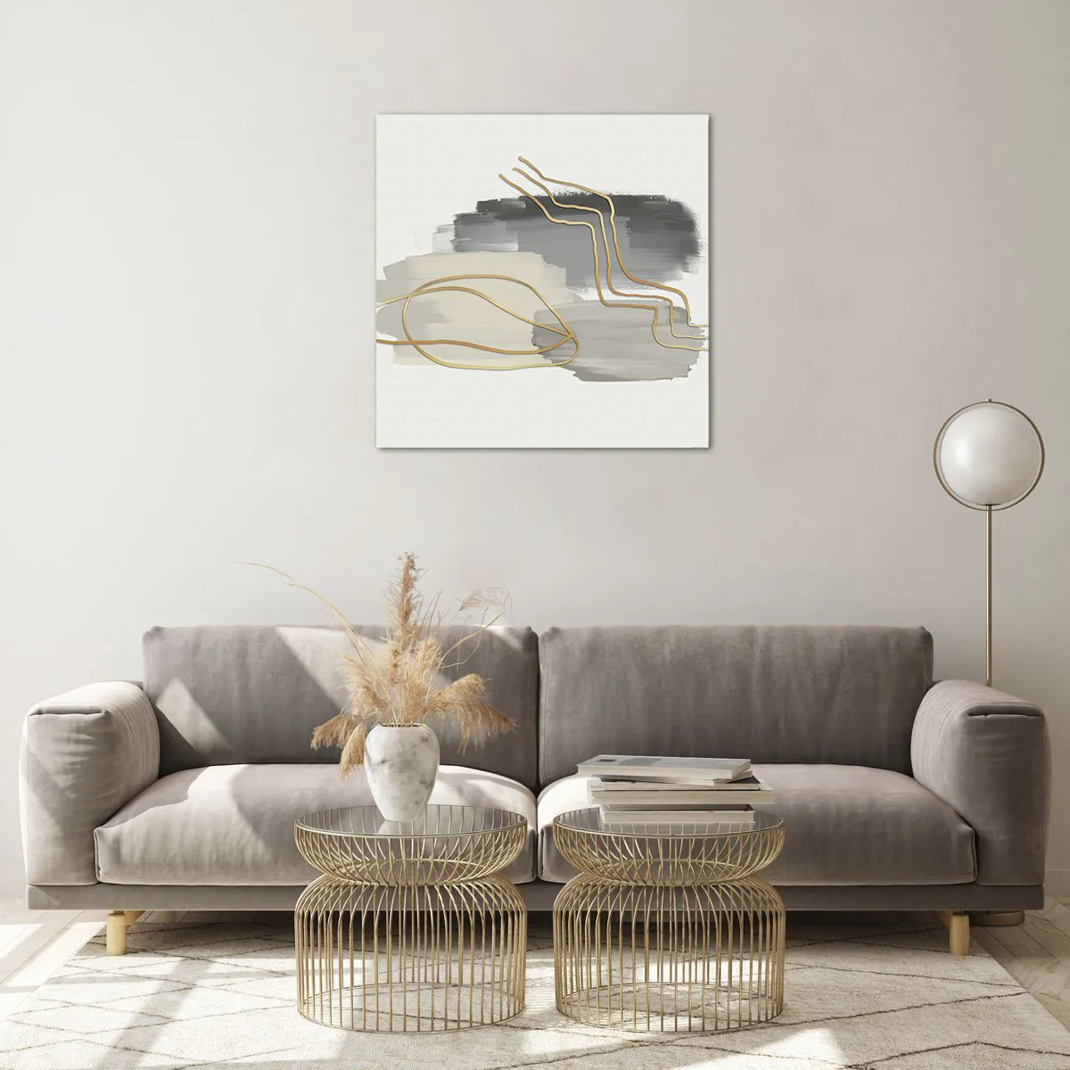 Impression sur verre - Image sur verre - Durée et mouvement - 60x60 cm