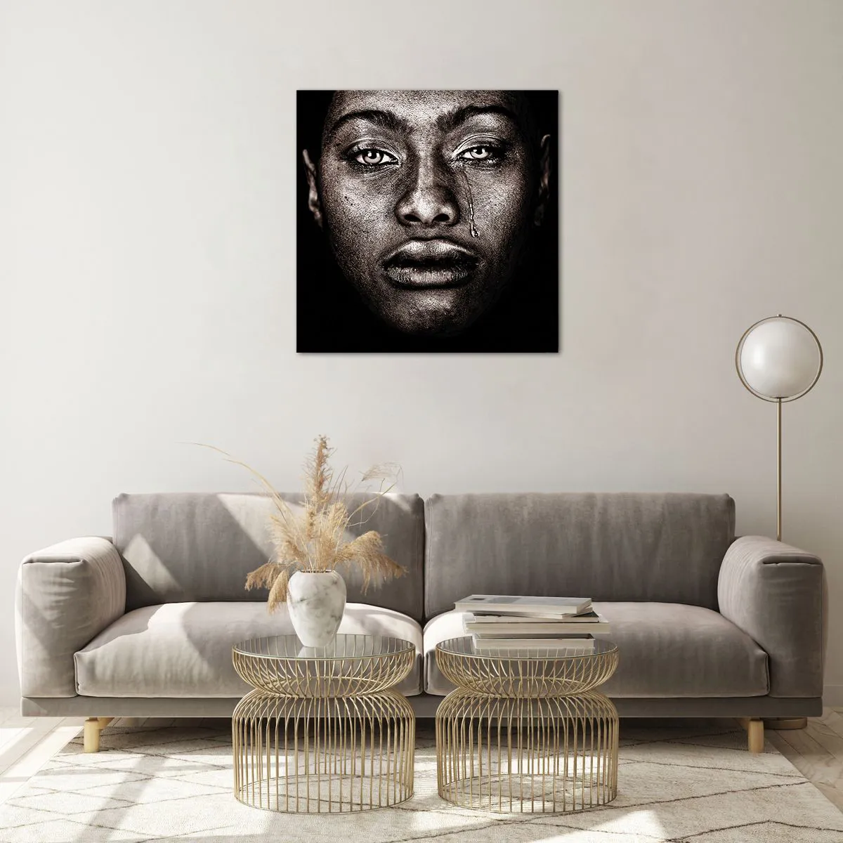 Impression sur verre - Image sur verre - Une larme - 60x60 cm