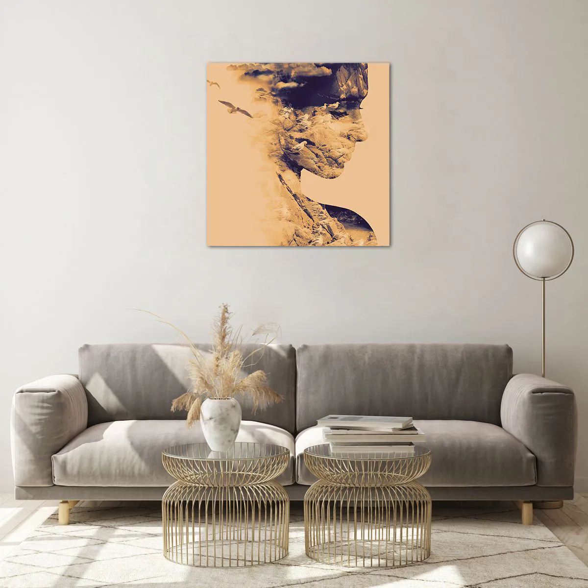 Quadro su vetro - Bella di natura - 60x60 cm