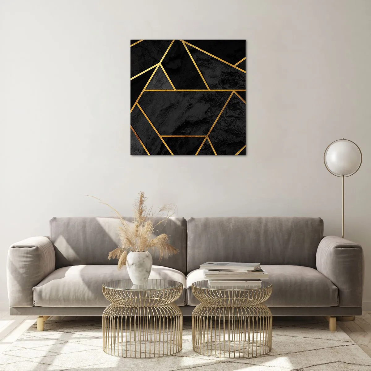 Impression sur verre - Image sur verre - Obscurité et éclat - 60x60 cm