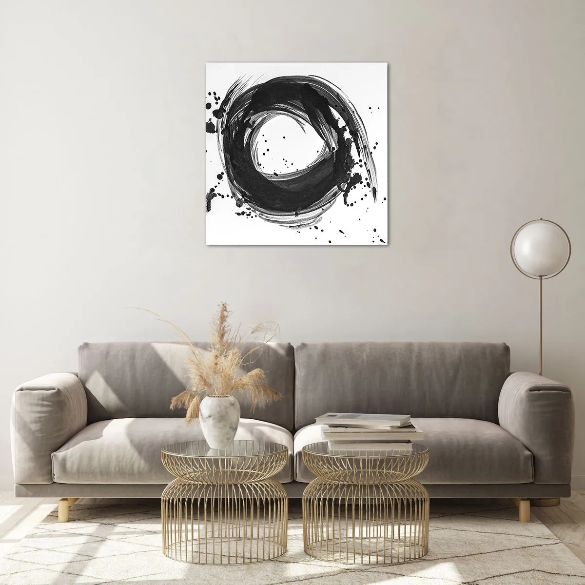 Glass picture - Whirl of Creation - 60x60 cm
