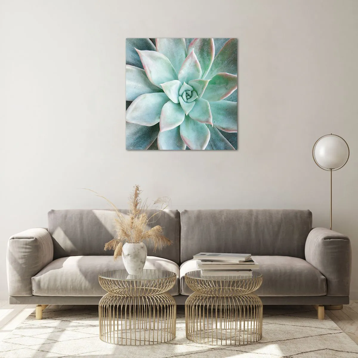 Obraz na skle - Srdce pouště - 60x60 cm