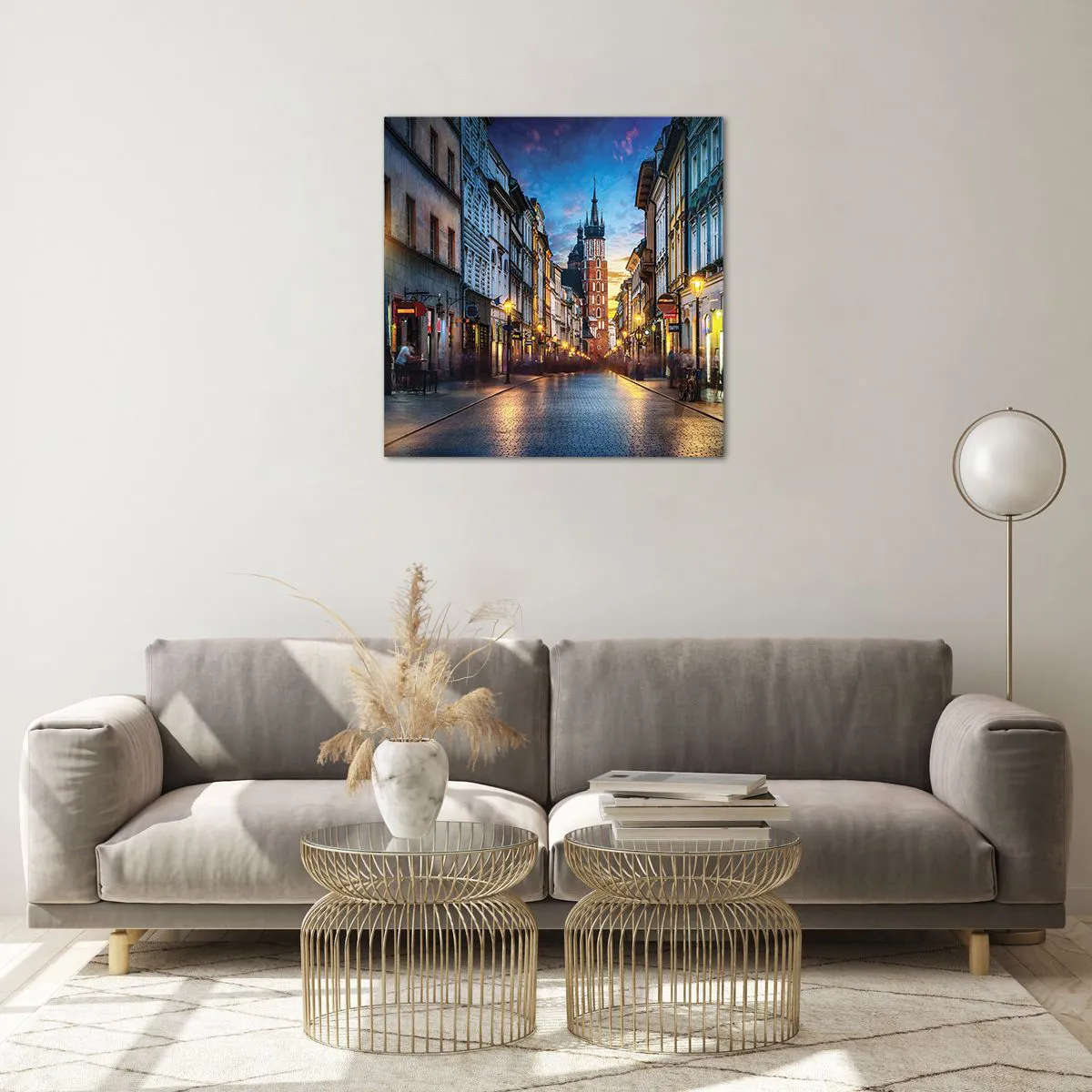 Glass picture - Charm of Cracow - 60x60 cm