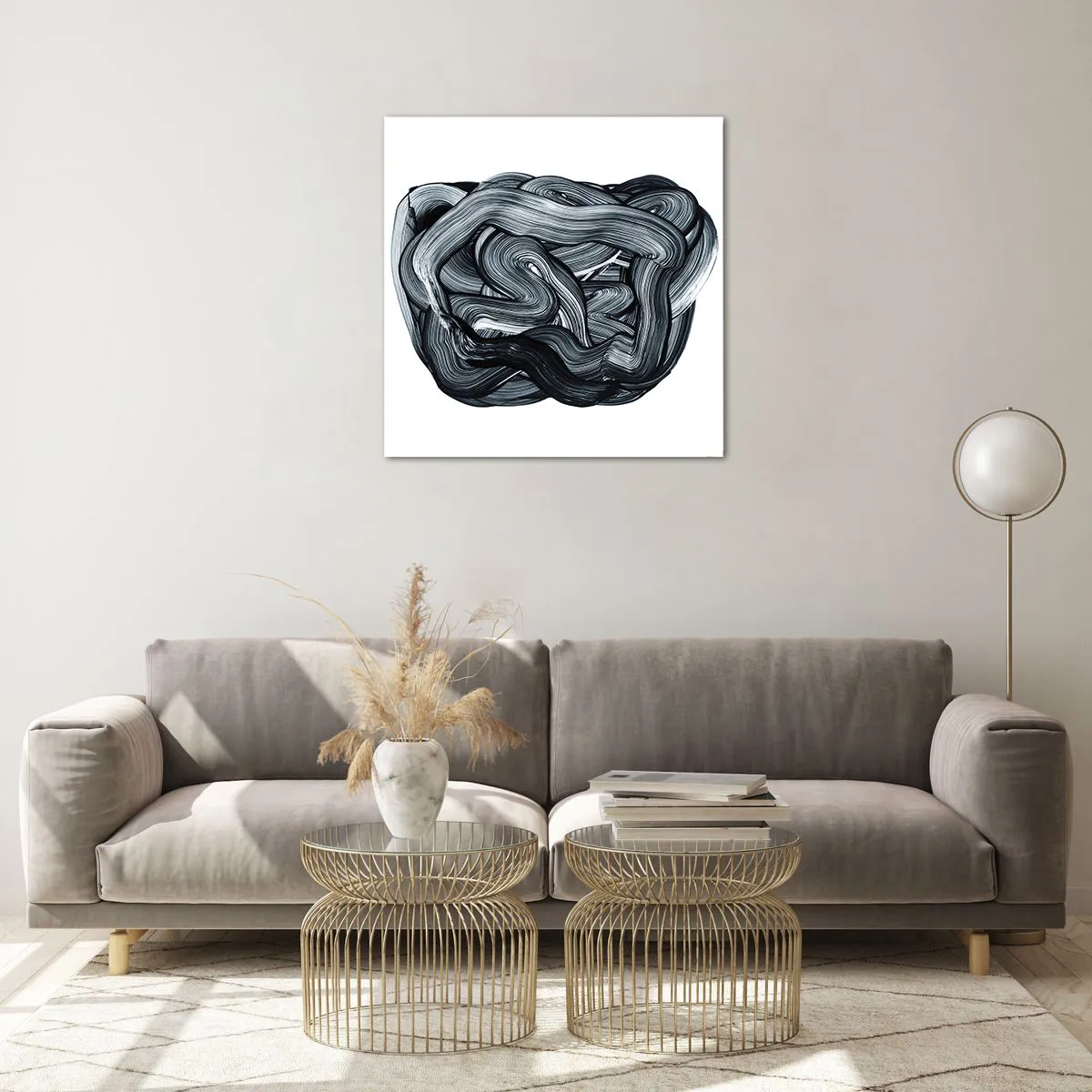 Tablou pe sticlă - Nu este atât de simplu - 60x60 cm