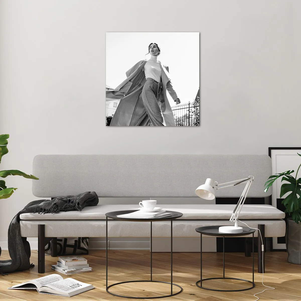 Schilderen op glas - Ga je mee? - 60x60 cm