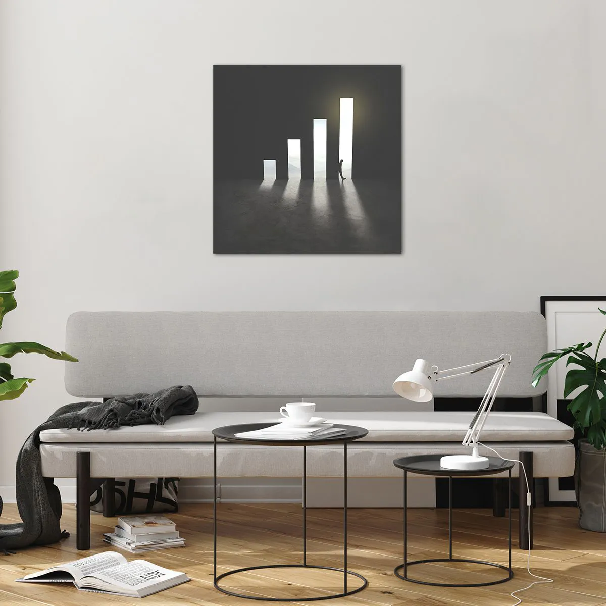 Obraz na szkle - Sukces – impresja - 60x60 cm