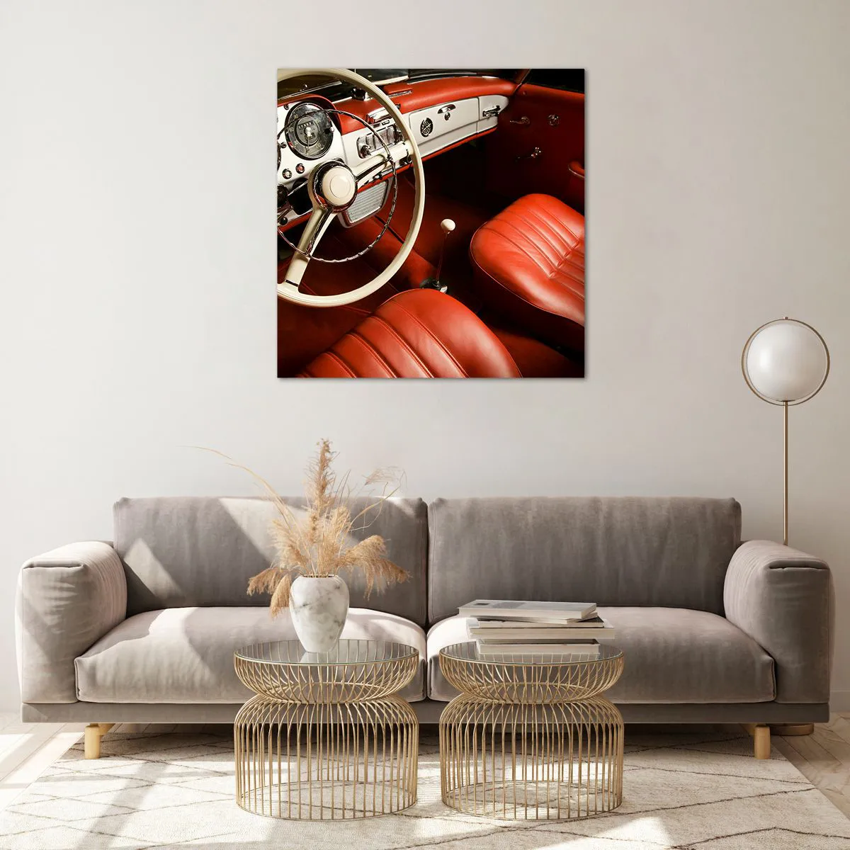 Obraz na szkle - Luksus w stylu vintage - 70x70 cm