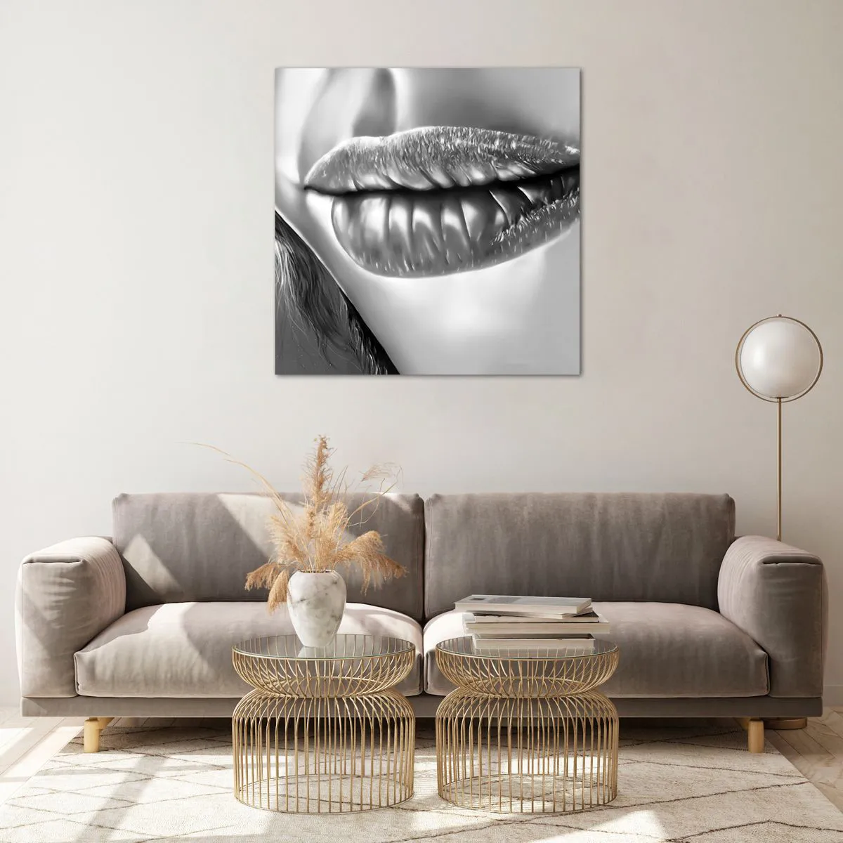 Glass picture - I Know What You Are Thinking - 70x70 cm