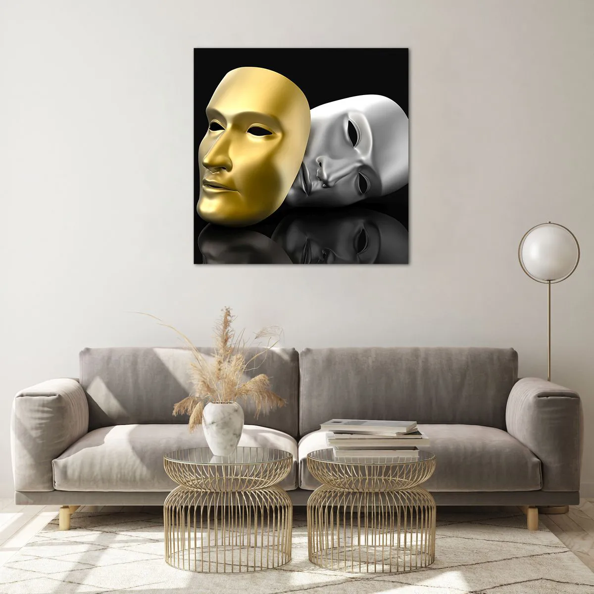 Impression sur verre - Image sur verre - La vie est un théâtre - 70x70 cm