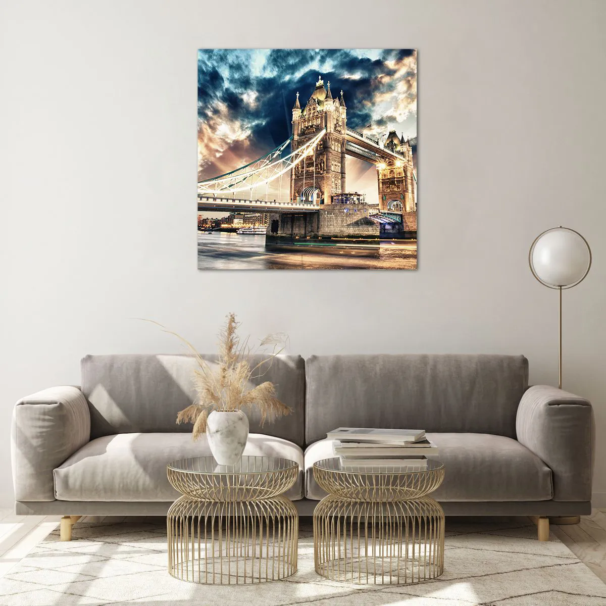 Impression sur verre - Image sur verre - Monument de l'empire victorien - 70x70 cm