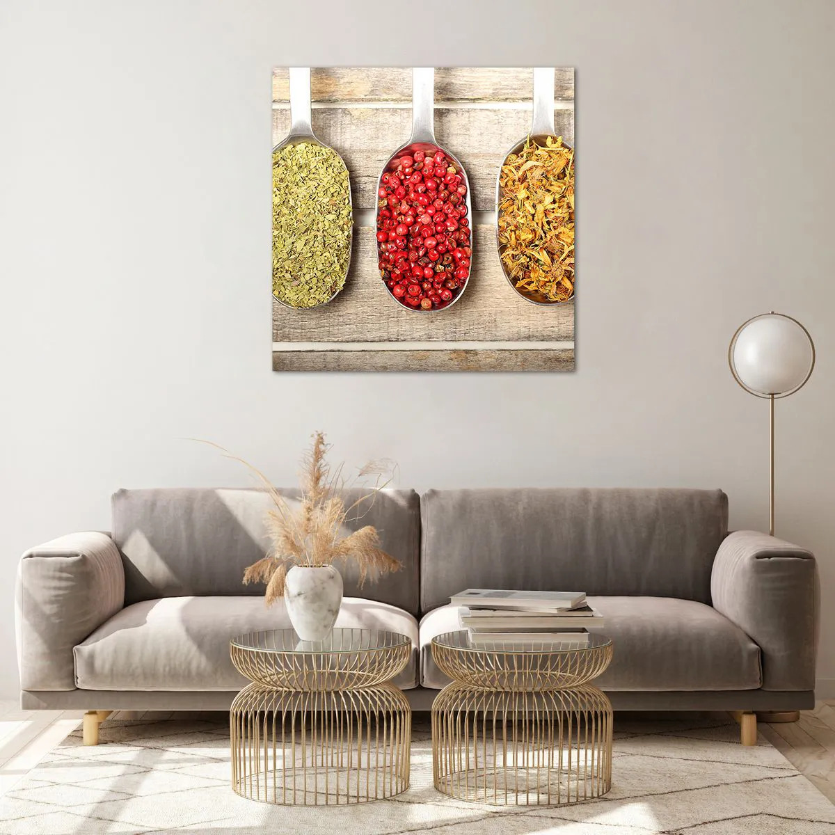 Glass picture - Kitchen Magic - 70x70 cm
