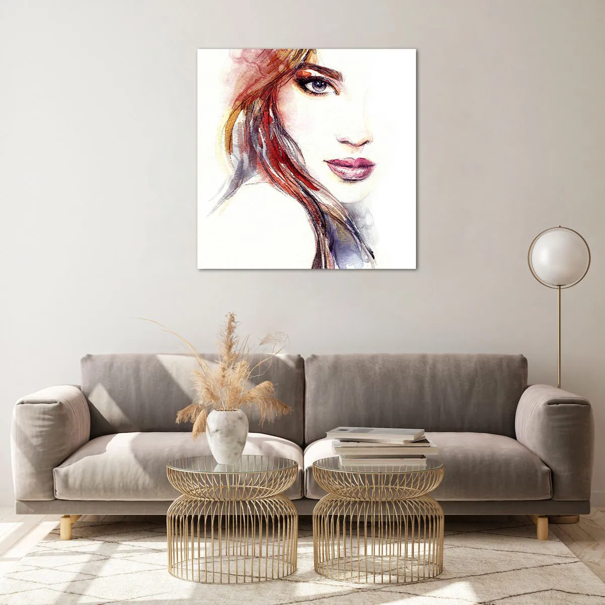 Quadro su vetro - Vademecum: seguimi - 70x70 cm