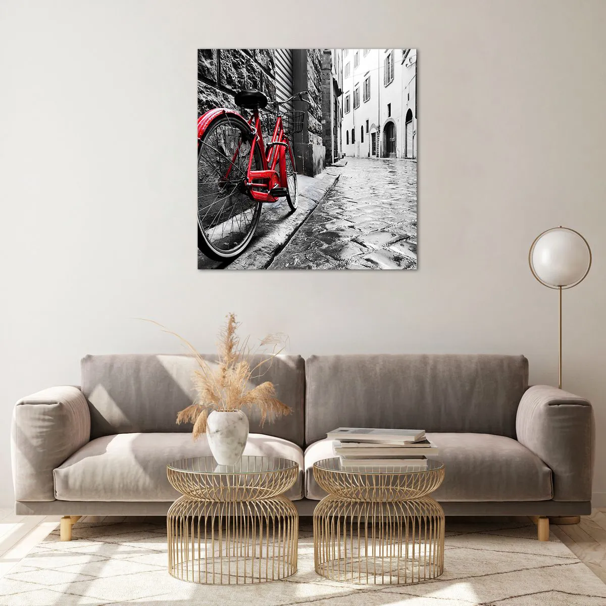 Obraz na skle - Skutečná krása nestárne - 70x70 cm