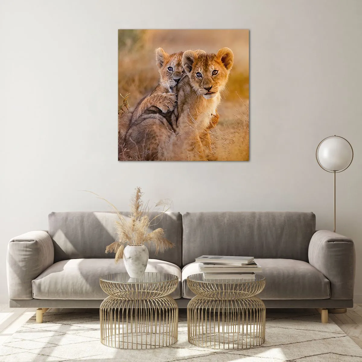 Obraz na skle - Nevyrušovať! Hrajme sa - 70x70 cm