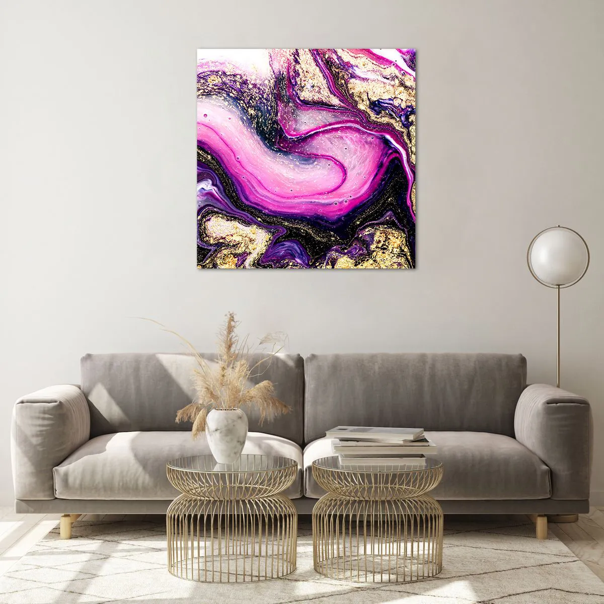 Üveg kép - Egy pillanat a kulisszák mögött - 70x70 cm