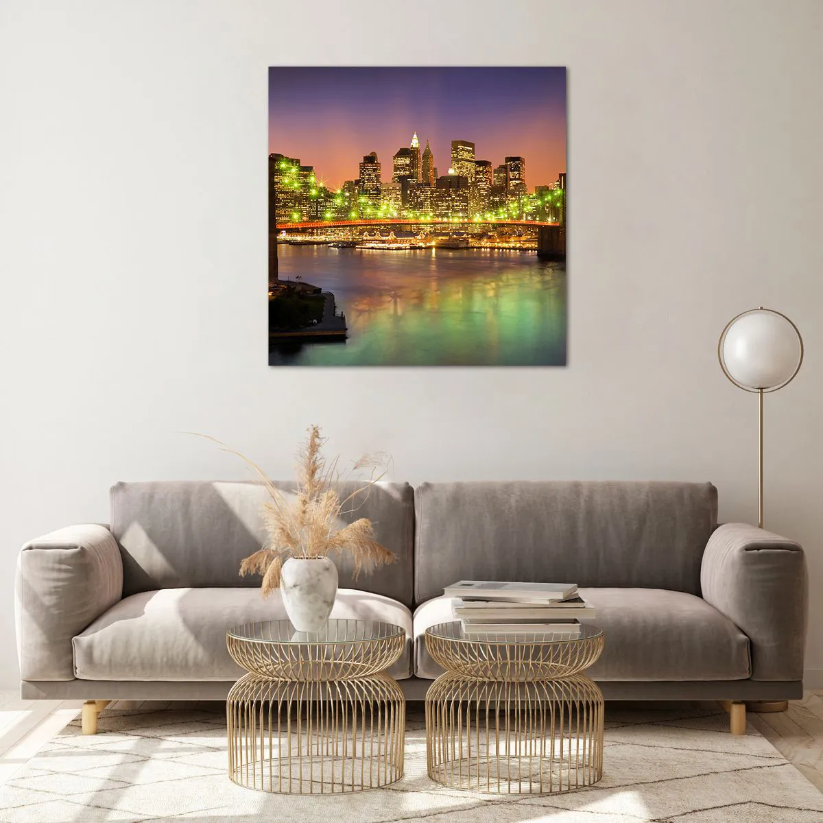 Impression sur verre - Image sur verre - Ici la lumière ne s'éteint jamais - 70x70 cm