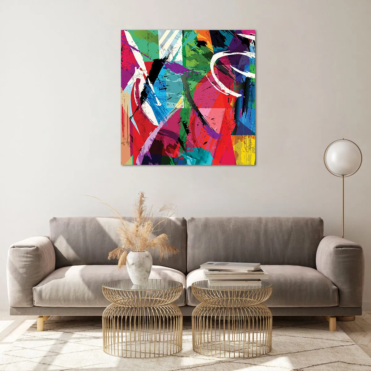 Impression sur verre - Image sur verre - Rapide, vif et bondissant - 70x70 cm