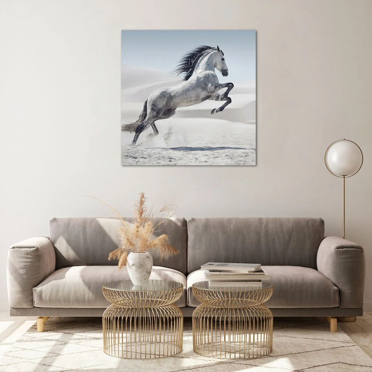 Obraz na skle - Arabský kníže - 70x70 cm