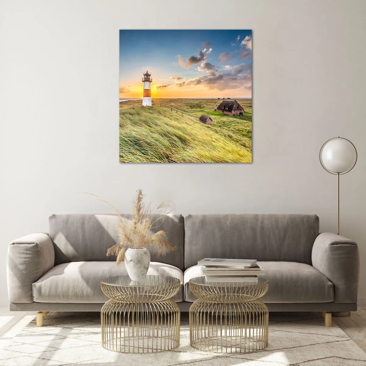 Impression sur verre - Image sur verre - Entre les vagues - 70x70 cm