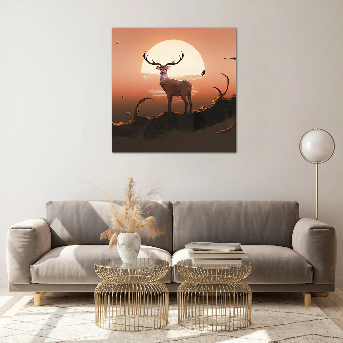 Impression sur verre - Image sur verre - Cette nuit ne ressemble à aucune autre - 70x70 cm