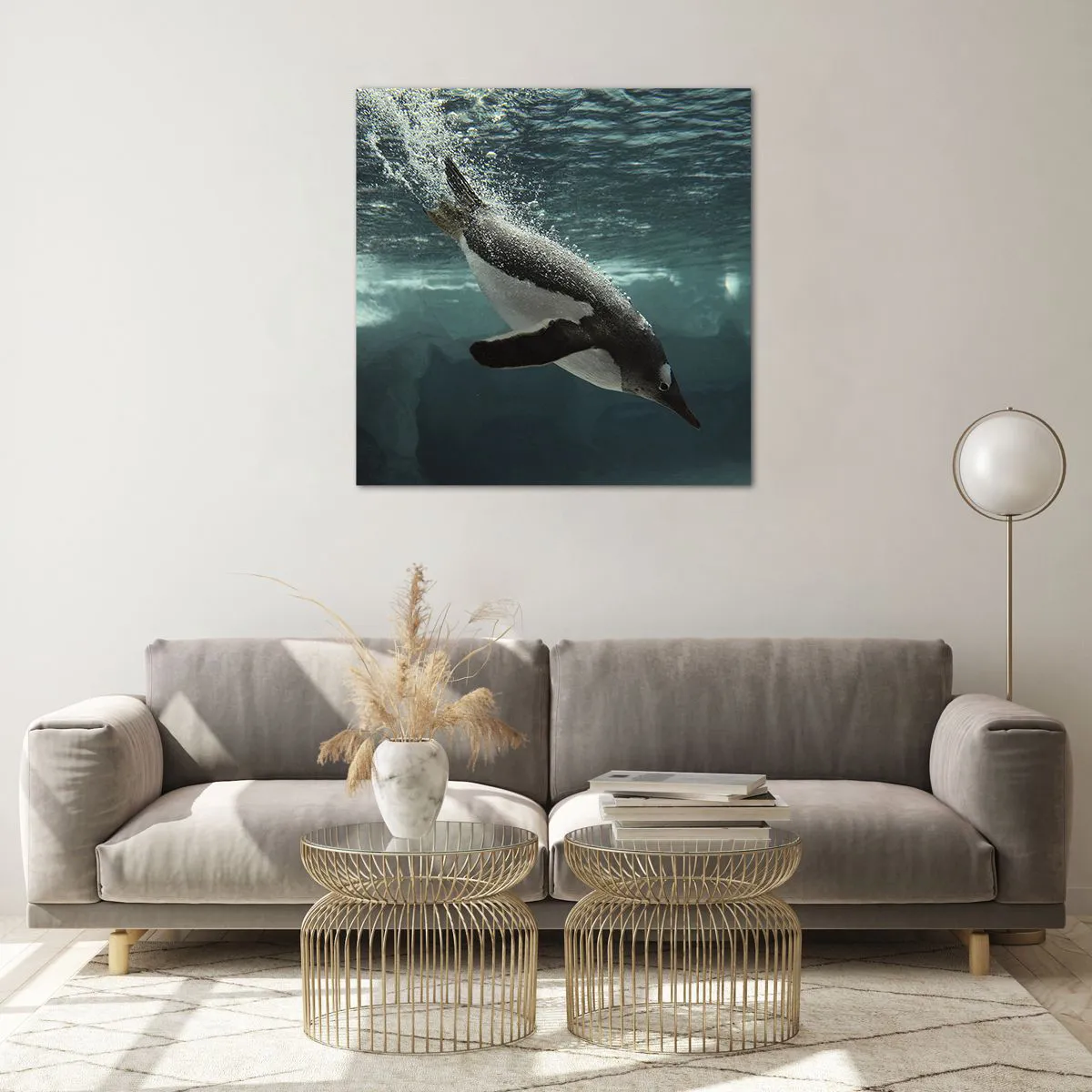 Quadro su vetro - Benvenuto nel mio mondo - 70x70 cm