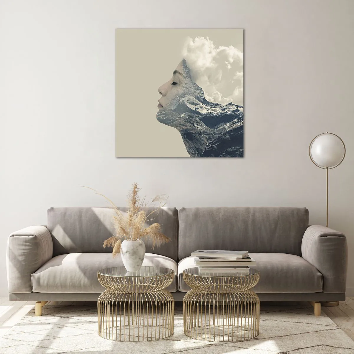 Üveg kép - Az elemek szépsége - 70x70 cm