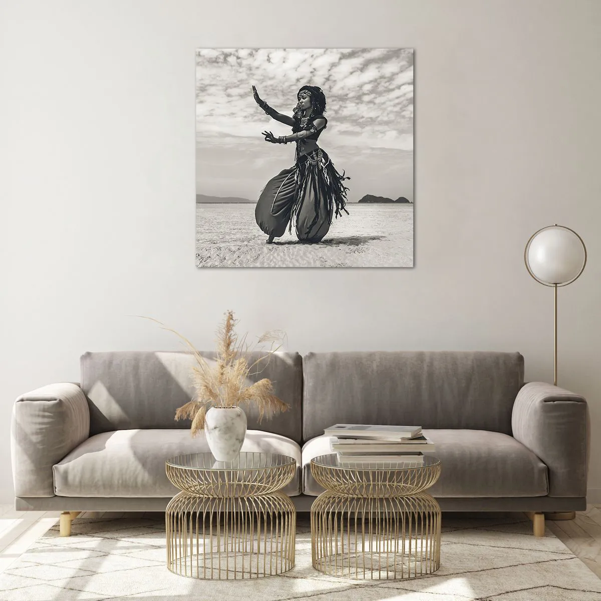 Obraz na szkle - Taniec południowych wysp - 70x70 cm