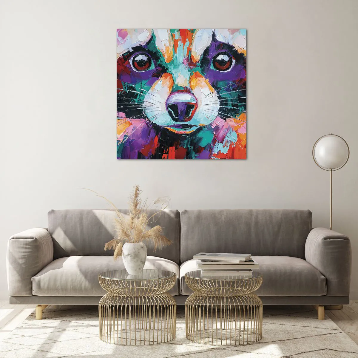 Üveg kép - Csak jó érzelmek - 70x70 cm