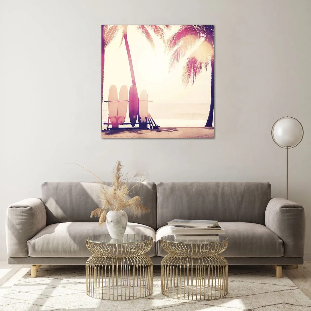 Impression sur verre - Image sur verre - Ca va être une journée magnifique - 70x70 cm