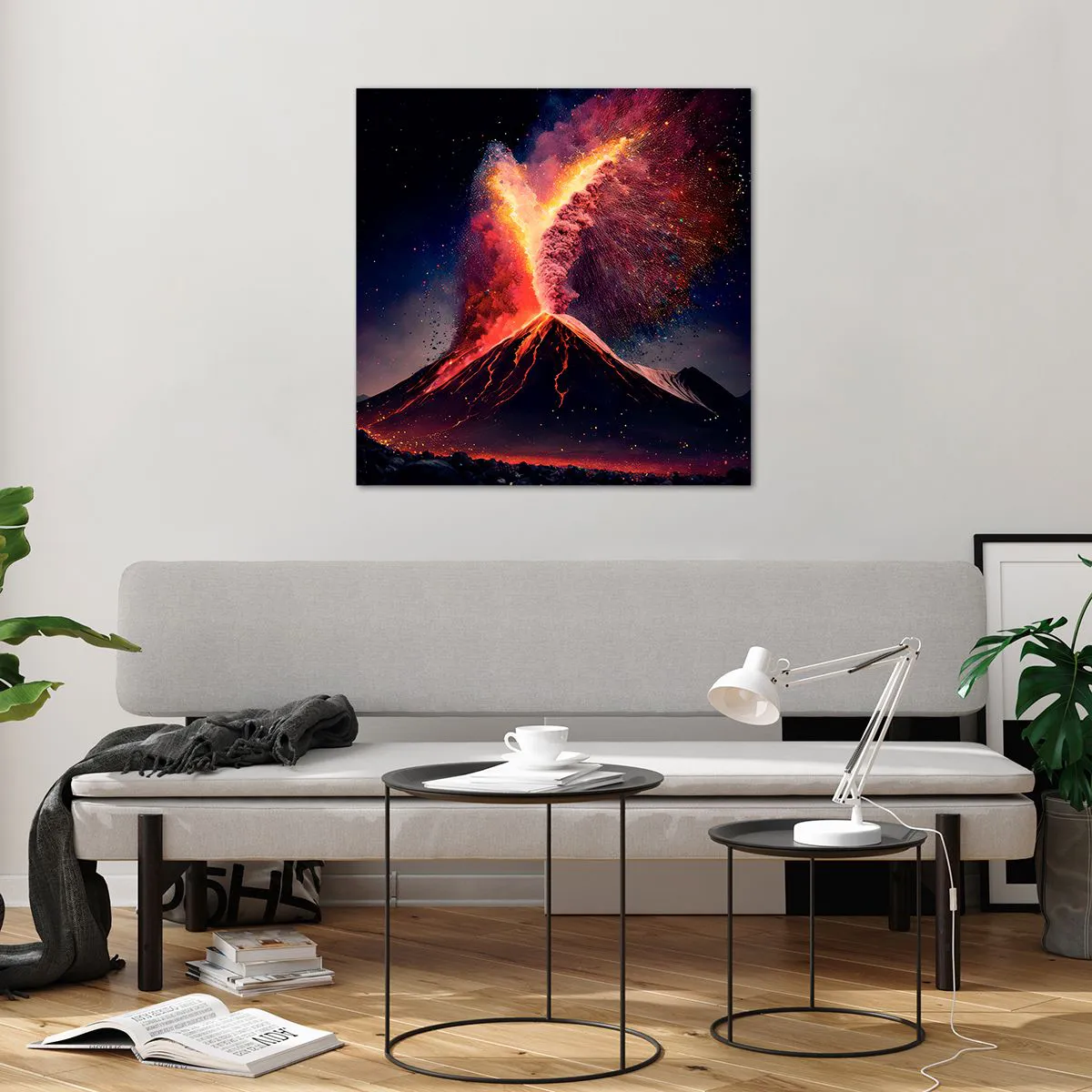 Cuadro sobre vidrio - Impresiones sobre Vidrio - Belleza y horror - 70x70 cm