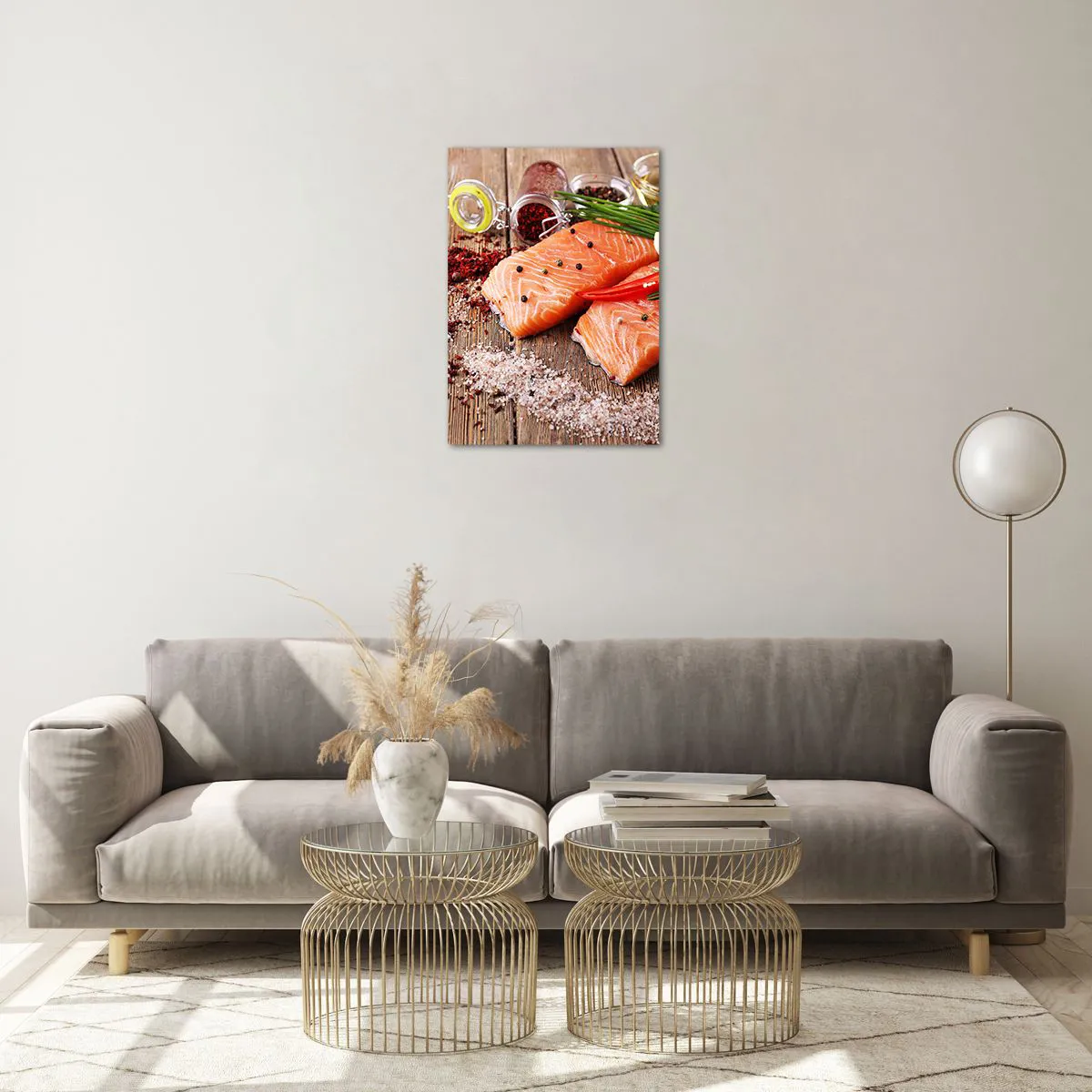 Glass picture - Norwegian Adventure in the Kitchen - 50x70 cm