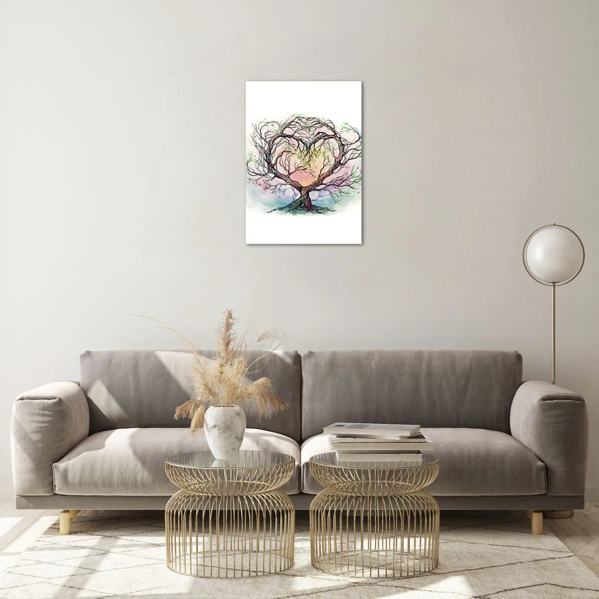 Glass picture - Together Against the Wind - 50x70 cm