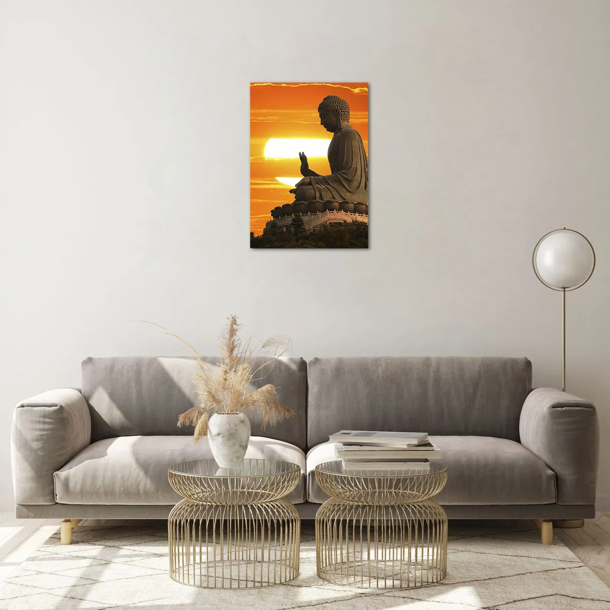 Schilderen op glas - Geen angst voor de wereld - 50x70 cm