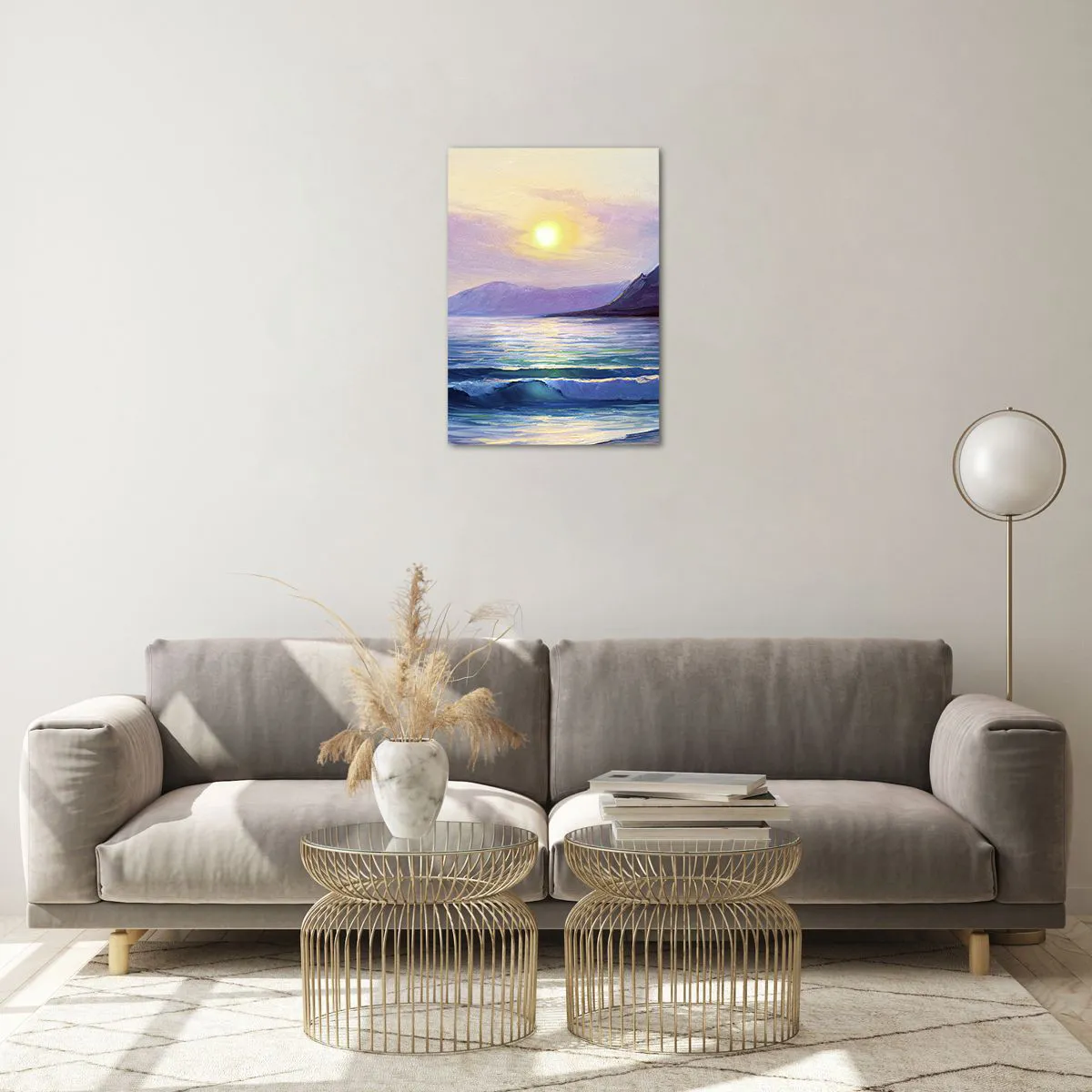 Glass picture - Crystal of Water and Air - 50x70 cm