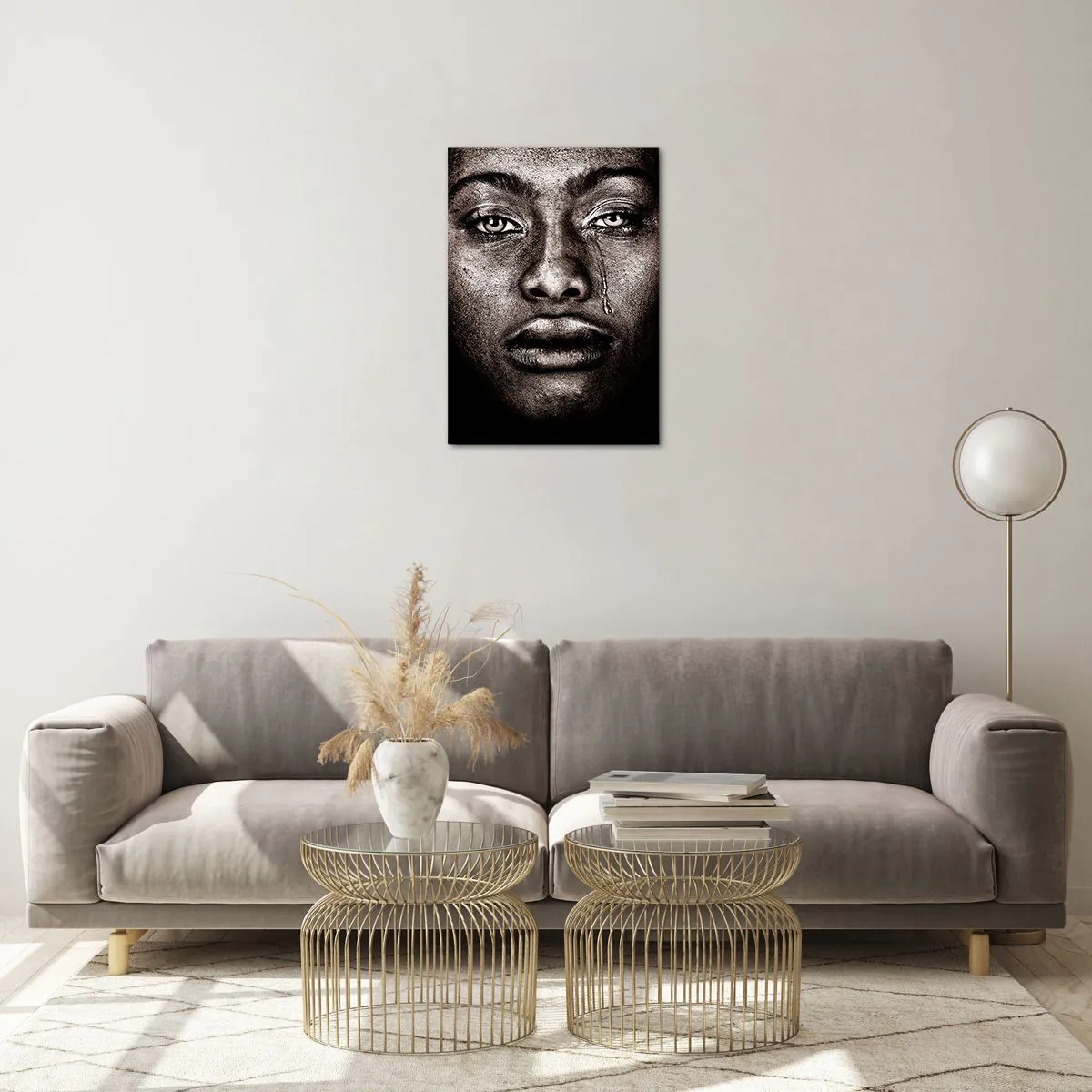 Üveg kép - Egy könnycsepp - 50x70 cm