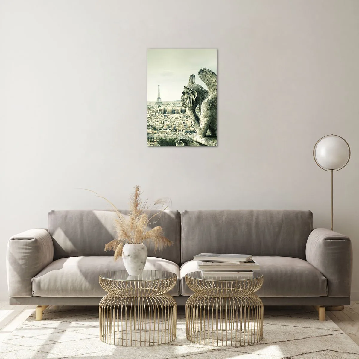 Üveg kép - Párizsi csevegés - 50x70 cm