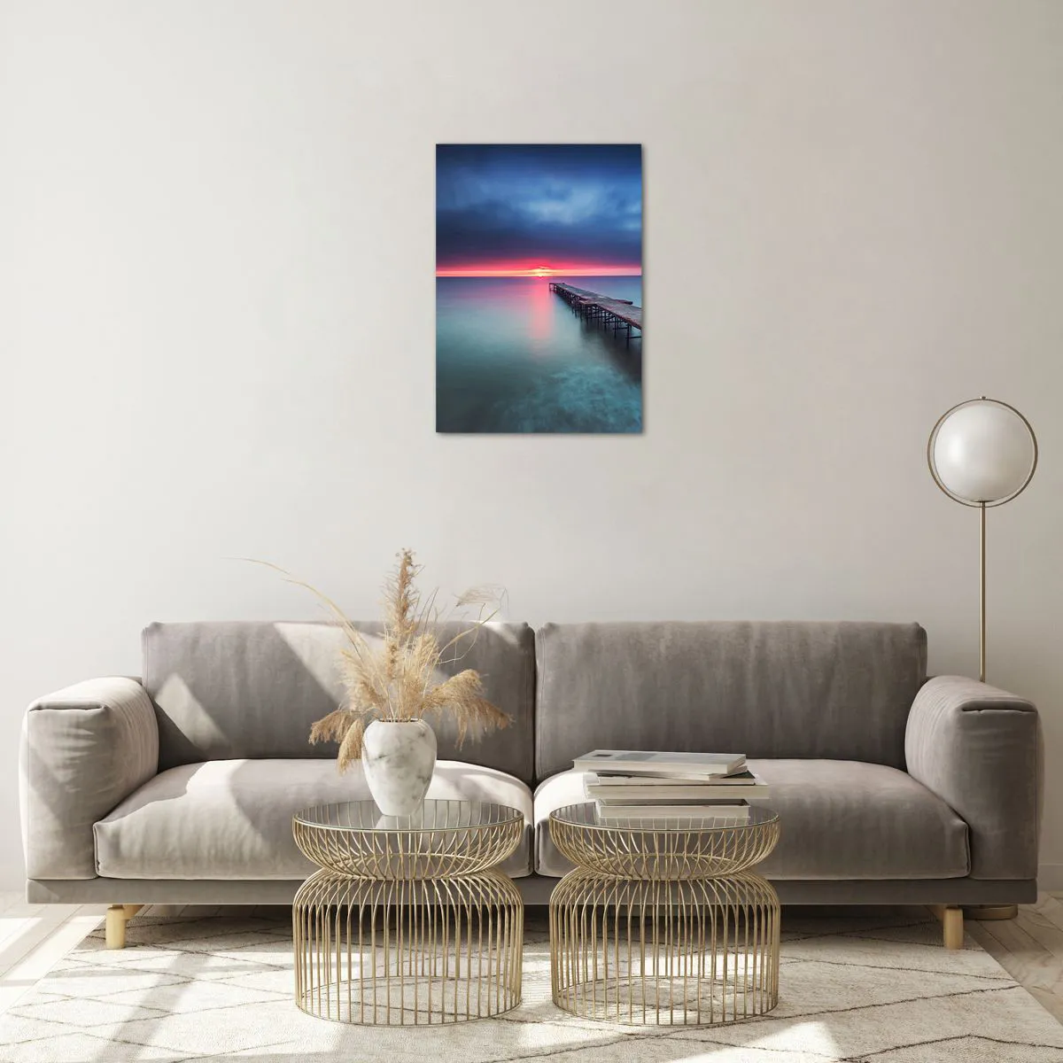 Üveg kép - Ég és föld között - 50x70 cm