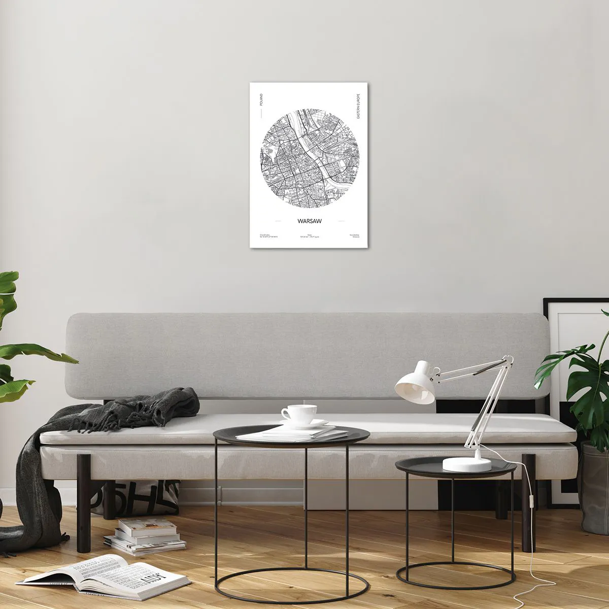 Billede på glas - Warszawas anatomi - 50x70 cm