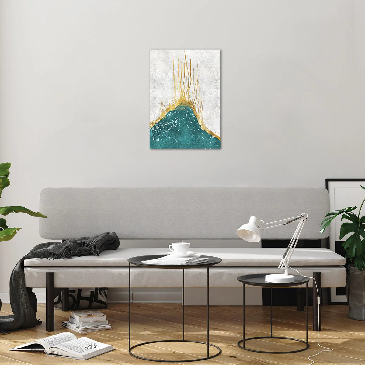 Billede på glas - Gyldent tidevand - 50x70 cm