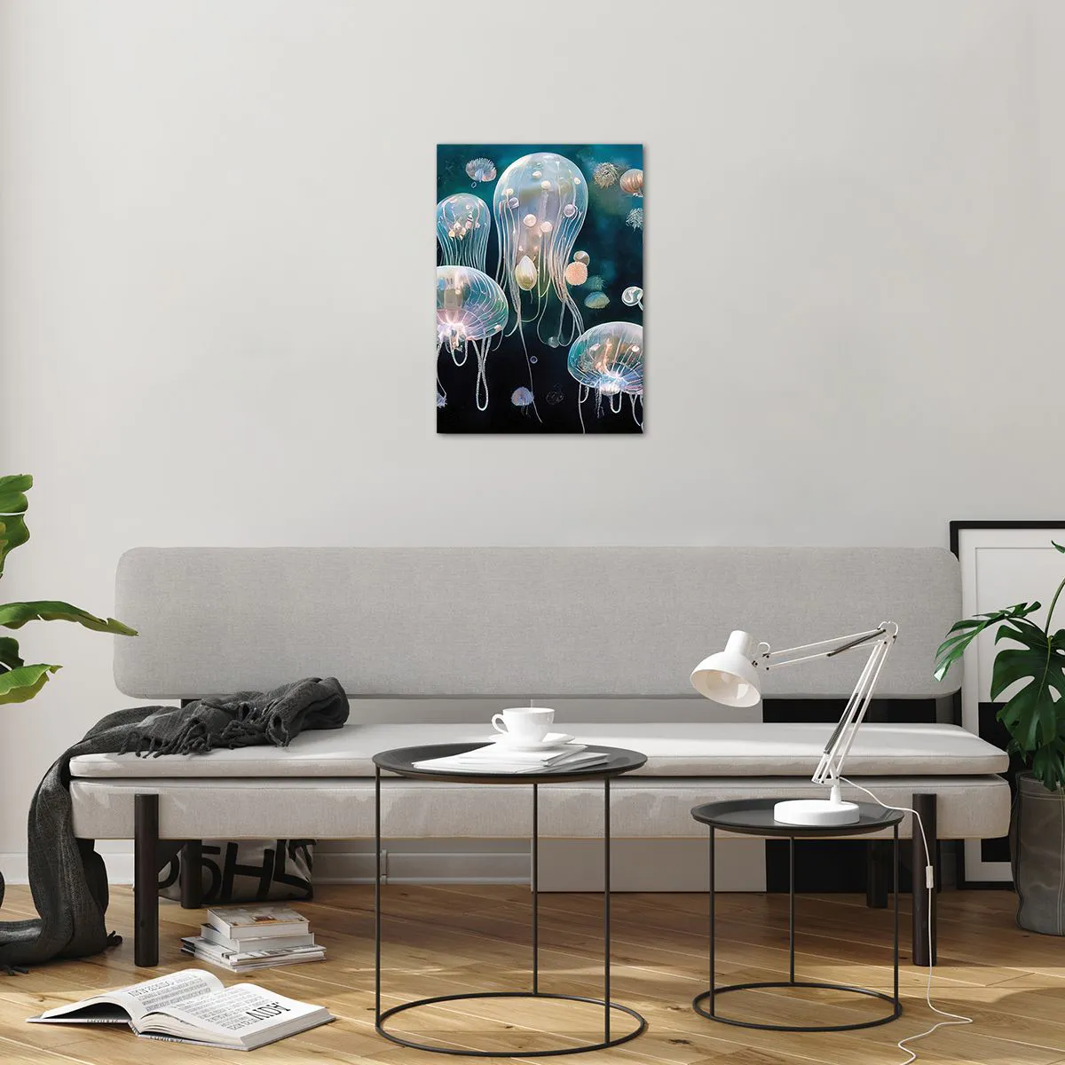 Obraz na skle - Podvodní ples - 50x70 cm