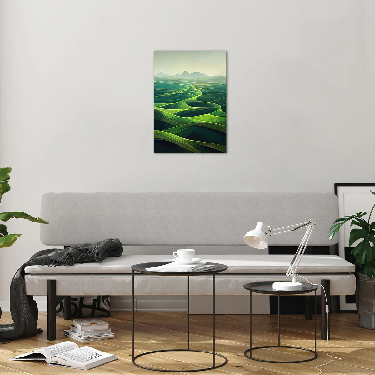 Üveg kép - Zöld völgyekben - 50x70 cm